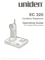 Uniden XC 320 User manual