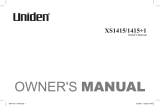 Uniden XS1415/1415+1 User manual