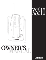 Uniden XS610 User manual
