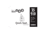 Uniden XS 910 User manual