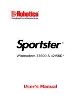 US Robotics x2/56K User manual