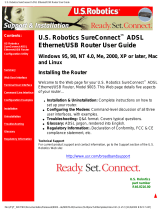 USRobotics SureConnect U.S. Robotics SureConnect ADSL Ethernet/USB Router User manual