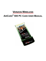 Verizon AirCard 595 User manual