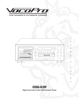 VocoPro CDG-X3P User manual