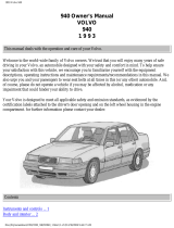 Volvo 940 User manual