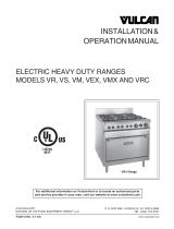 Vulcan-Hart VRC User manual