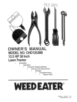 Weed Eater 163600 User manual