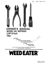 Weed Eater WEF500G User manual