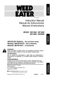 Weed Eater BV1650, BV1800, BV1850, BV2000 User manual