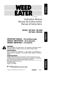 Weed Eater SM400 User manual