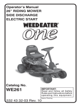 Weed Eater One WE261 User manual