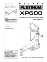 Weider PLATINUM XP 600 (No. 831.153990) User manual