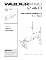 Weider 831.15607.0 User manual