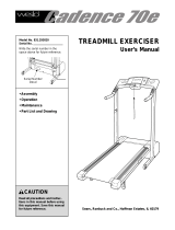 Weslo Cadence 70e User manual