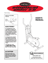 Weslo Elliptical Glider 2.0 User manual