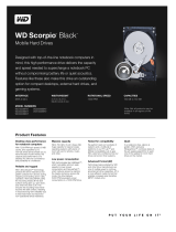 Western Digital Scorpio Black WD1600BJKT User manual