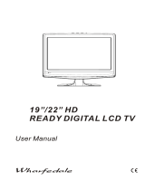 Wharfedale Pro HD READY DIGITAL LCD TV User manual