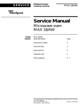 Whirlpool MAX 18 AW User manual
