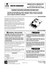 White Rodgers 50A55-474 User manual