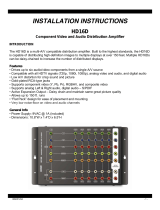 Xantech HD16D User manual