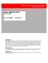 Xerox 4500 ps eth User manual