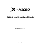 X-Micro Tech. XWL-11GRTX User manual