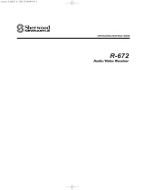 Sherwood R-672 User manual