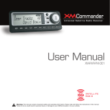XM Satellite Radio XM XMCommander XM-RVR-FM- User manual