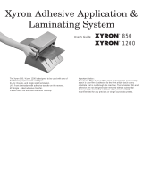 Xyron 850 User manual