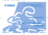 Yamaha YFM80RV User manual