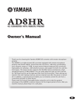 Yamaha AD8HR AD User manual