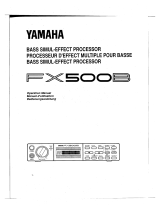 Yamaha FX500B User manual