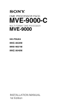 Sony MVE-9000 User manual