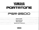 Yamaha PSR-2500 User manual