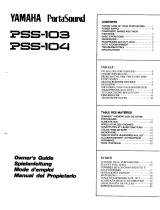 Yamaha PSS-103 User manual