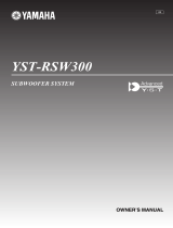 Yamaha YST-RSW300 User manual