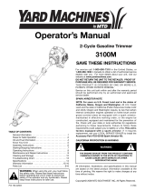 Yard Machines 3100M User manual