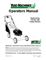 Yard Machines 370 Series User manual