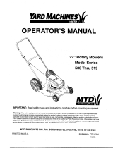 Yard-Man 500 Series User manual