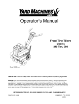 MTD 340 Series User manual