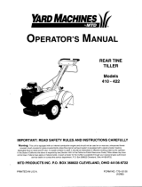 Yard Machines 410-422 User manual
