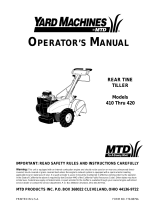 Yard Machines 410 Series User manual