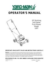 Yard-Man 109T User manual