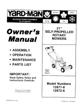Yard-Man 12871-8 User manual