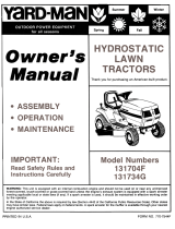 Yard-Man 131704F User manual
