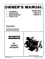 Yard-Man 13885A-8 User manual