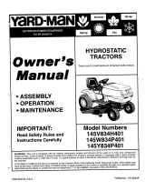 Yard-Man 145V834H401 User manual