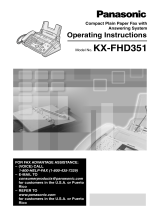 Panasonic KX-FHD351 User manual
