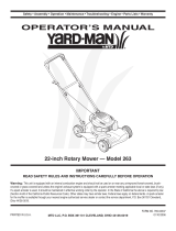 Yard-Man 263 User manual