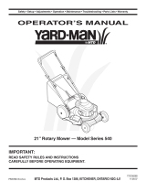 Yard-Man 540 User manual